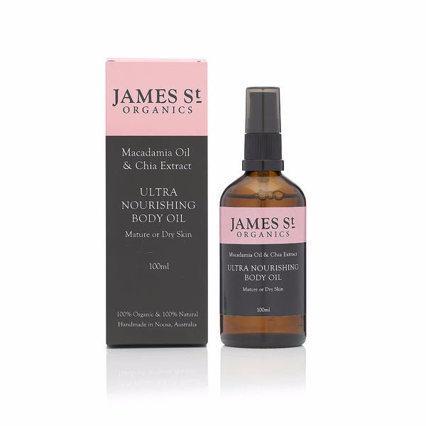 Ultra Nourishing Body Oil - Macadamia Oil & Chia Extract - organic-skin-care-Australia