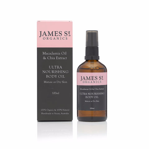 Ultra Nourishing Body Oil - Macadamia Oil & Chia Extract - organic-skin-care-Australia