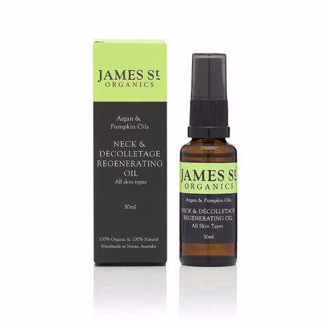 Neck & Décolletage Regenerating Oil - Argan & Pumpkin Seed Oils - organic-skin-care-Australia