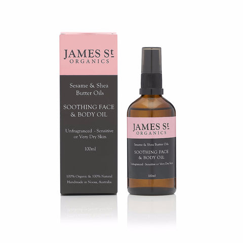 Soothing Face & Body Oil - Sesame & Shea Butter Oils - organic-skin-care-Australia